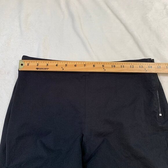 Everlane elastic waist side zipper black ankle casual stretch career dress pants - Picture 10 of 12